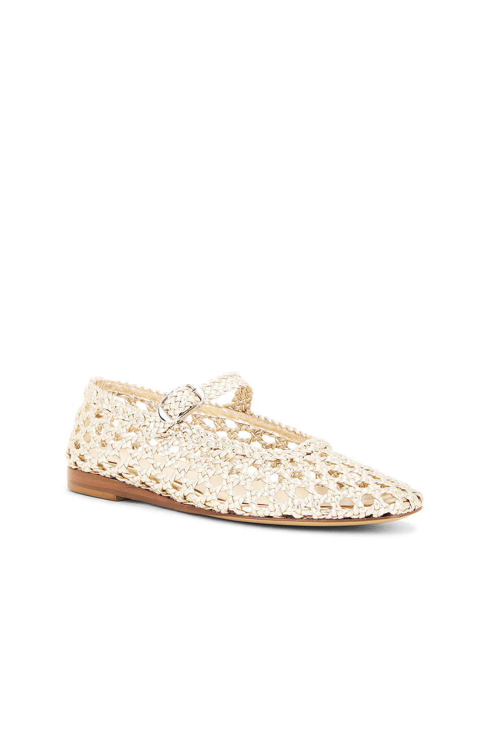 Mary Jane Woven Flat