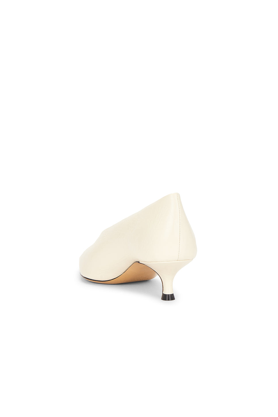 Babouche Leather Kitten Heel