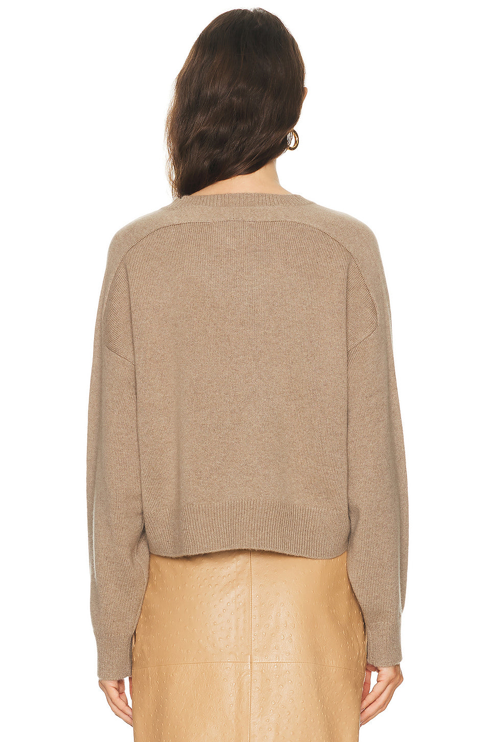 Anzor Saddle Sleeve V-Neck Sweater