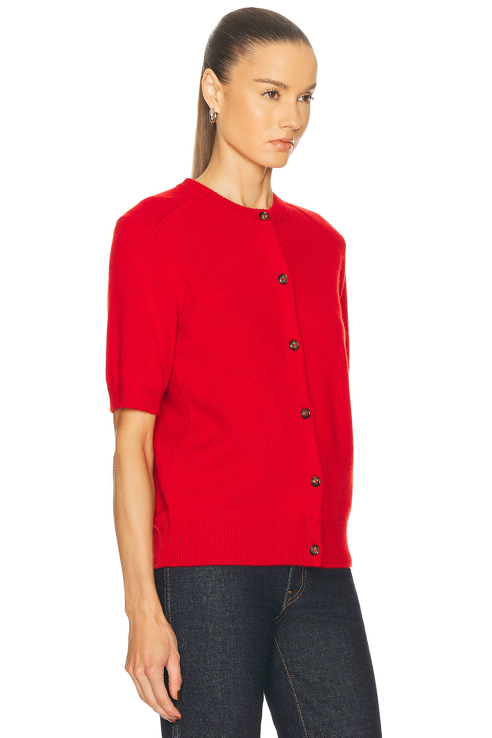 Jodi Saddle Short Sleeve Cardigan
