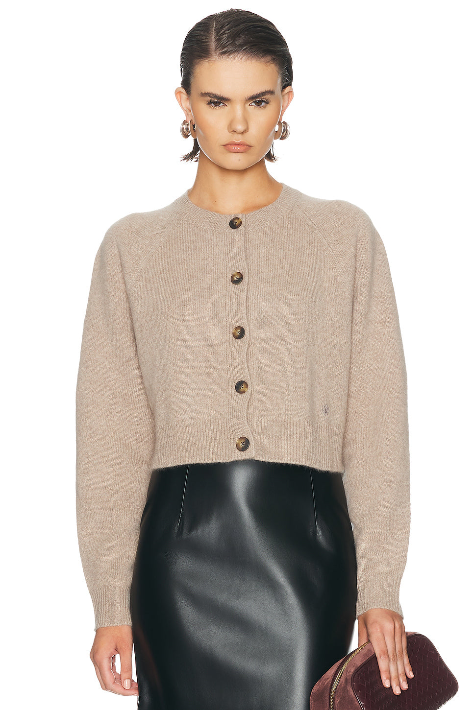 Heike Cropped Raglan Cardigan