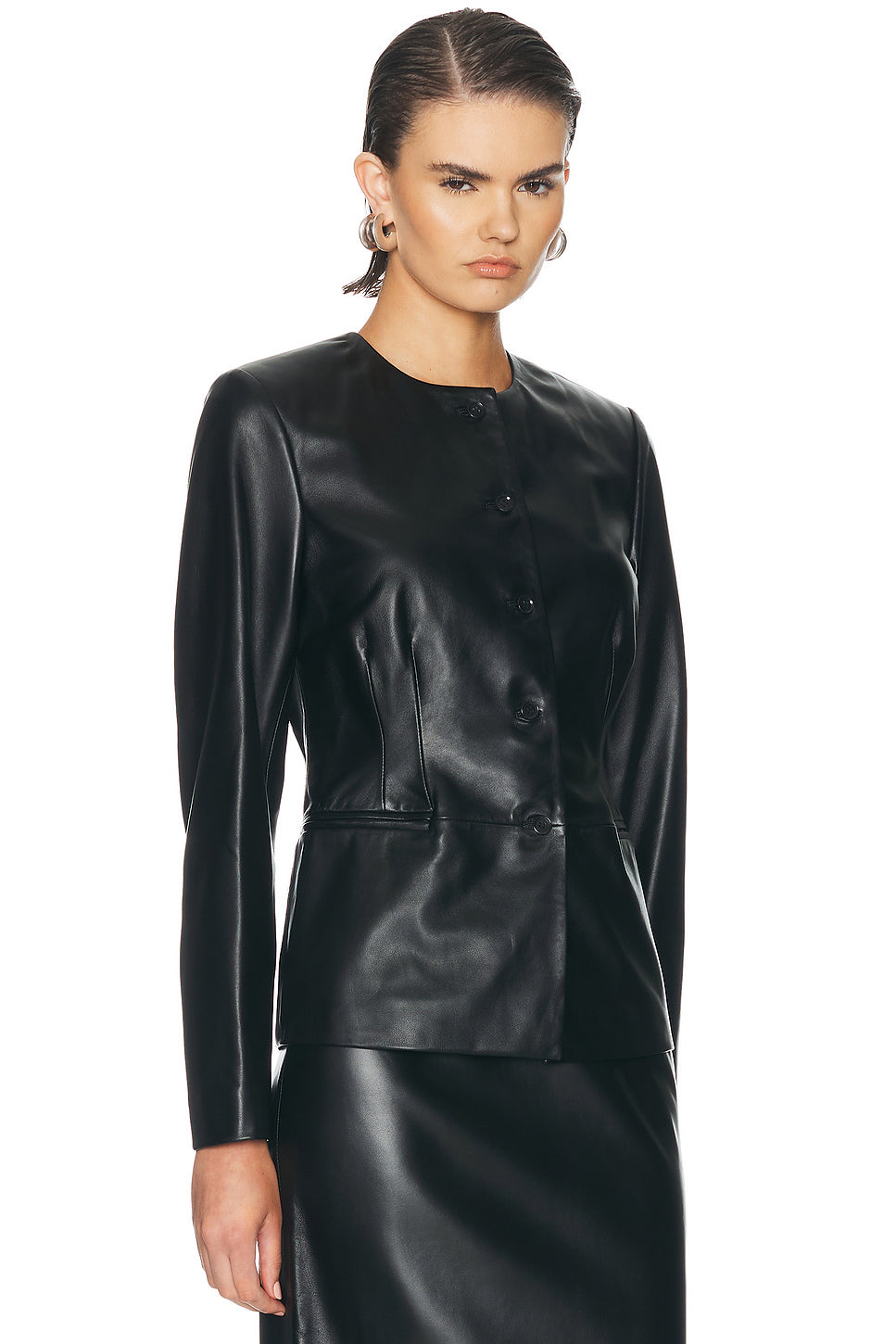 Adea Collarless Tailored Jacket