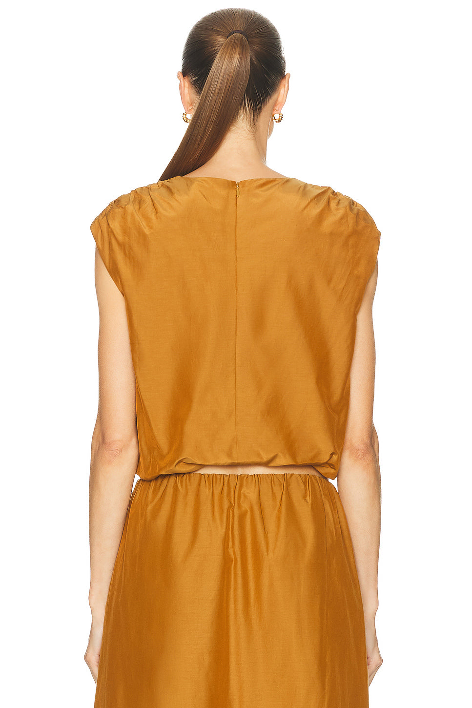 Cosma Gathered Sleeveless Top