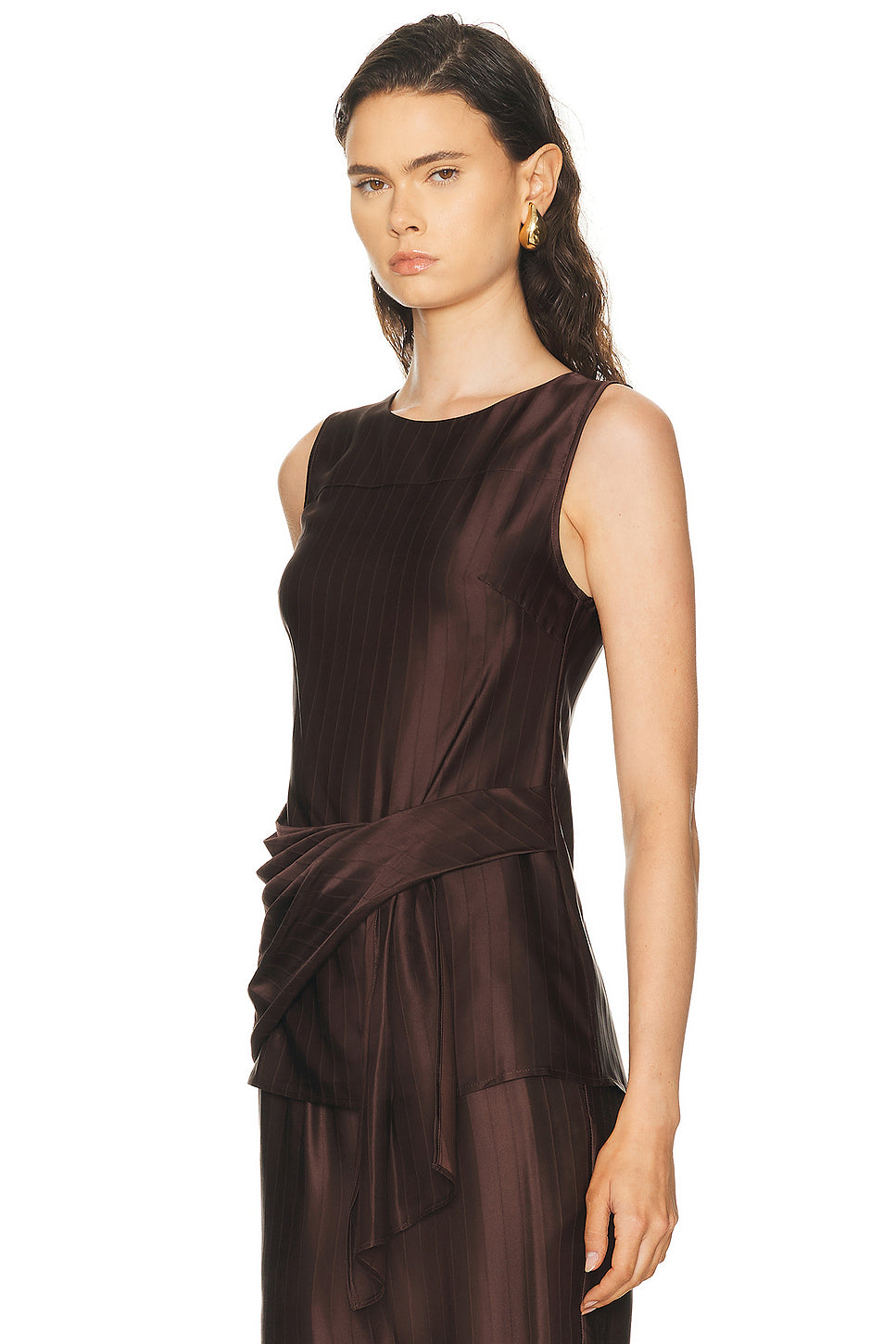 Fonda Draped Asymmetric Top