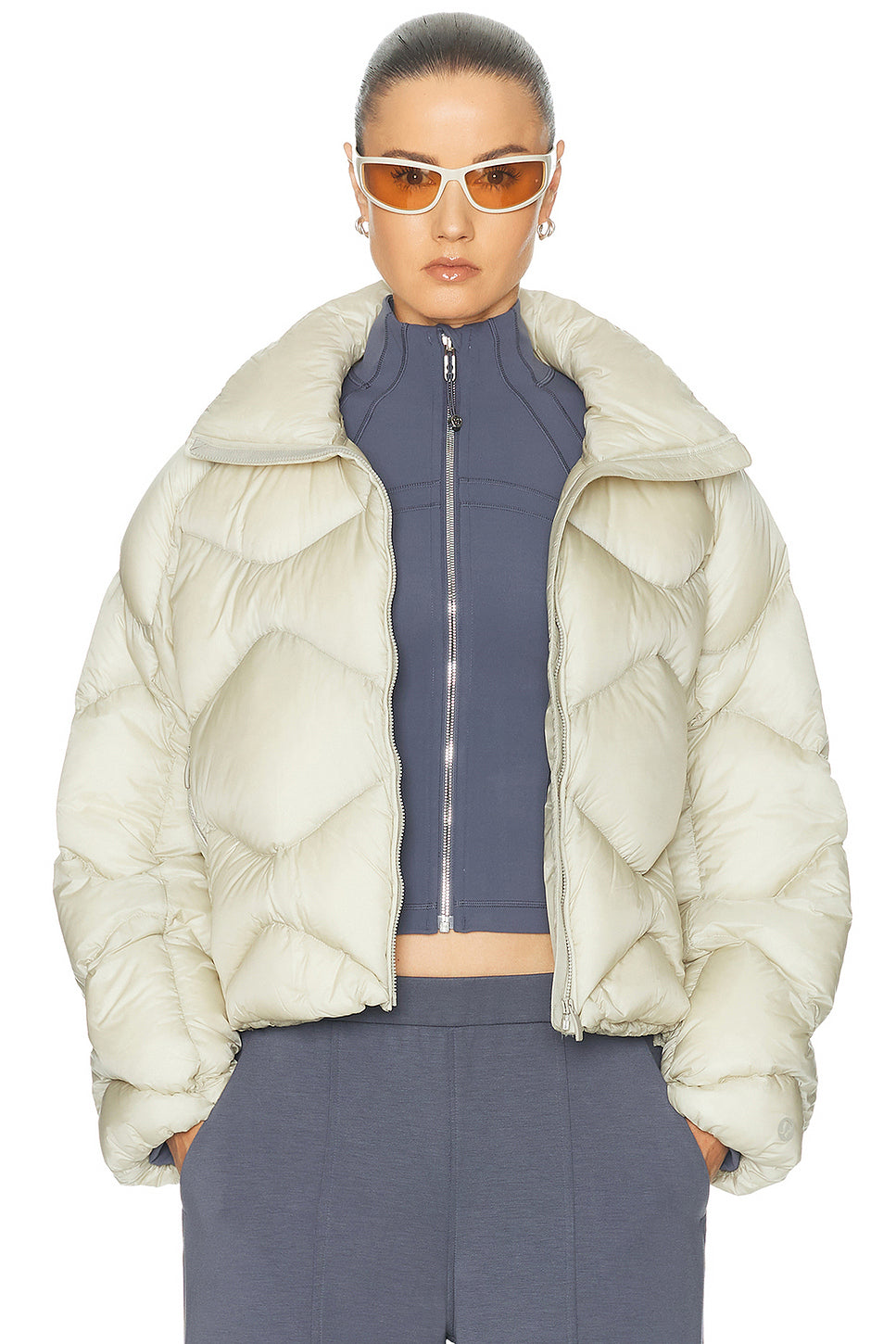 Featherweight Cropped Quilted Puffer Jacket