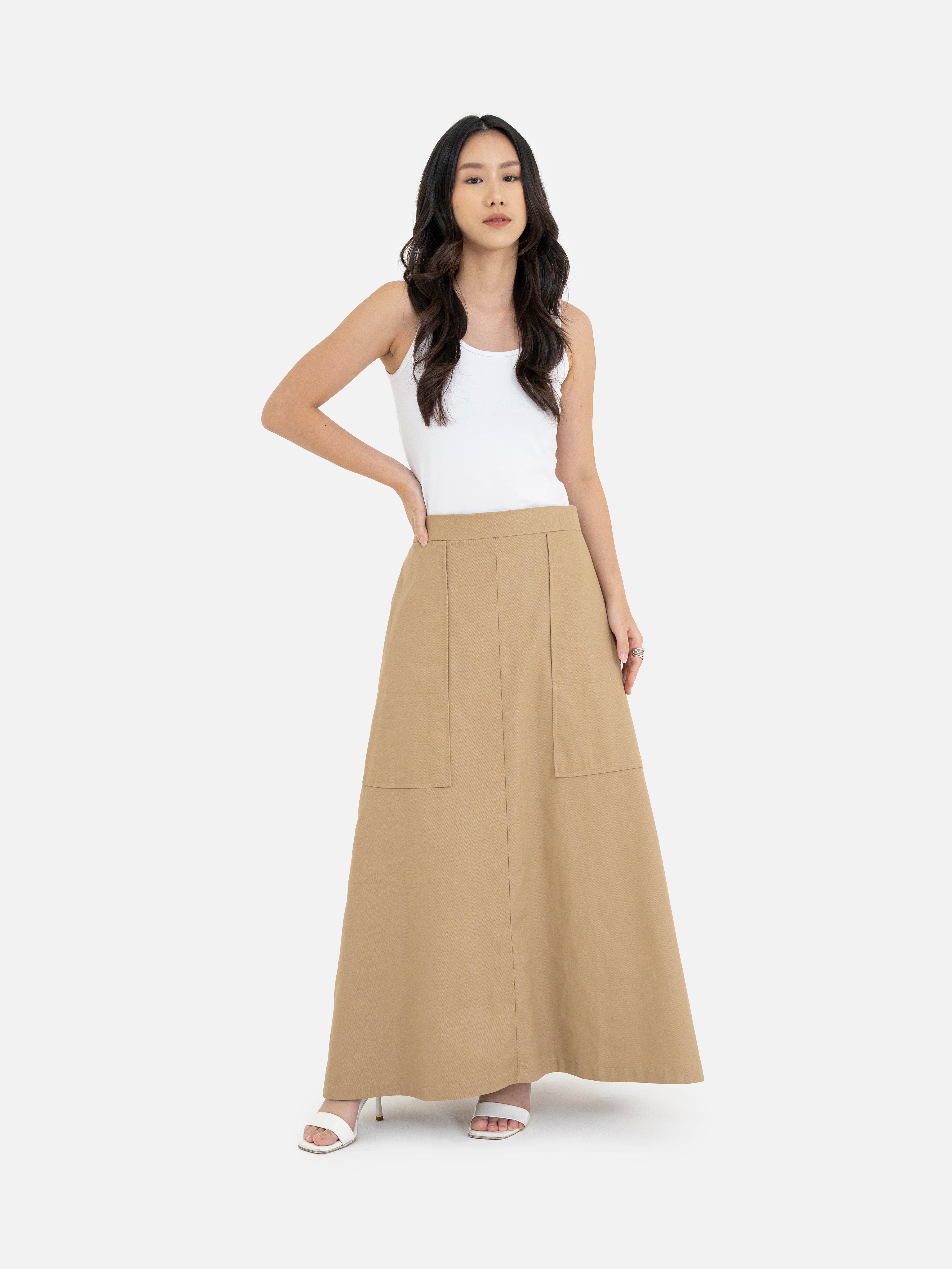 Luna Cotton Twill Skirt