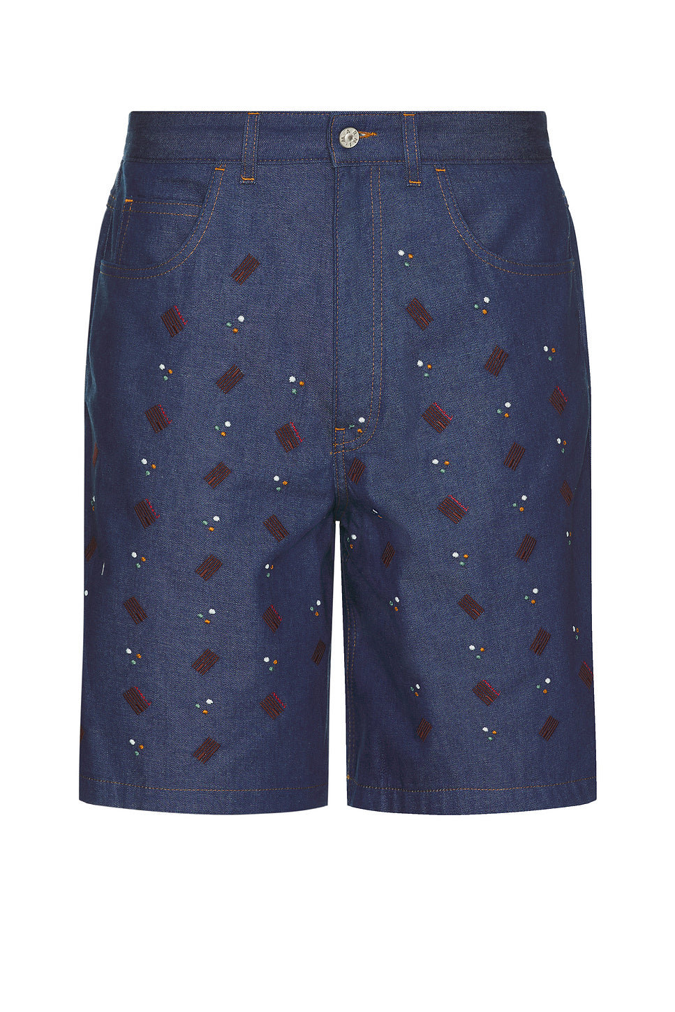 Embellished Denim Shorts