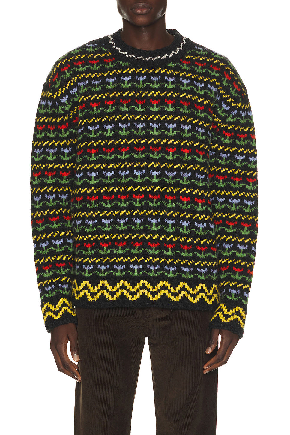 Zig Zag Crewneck Sweater