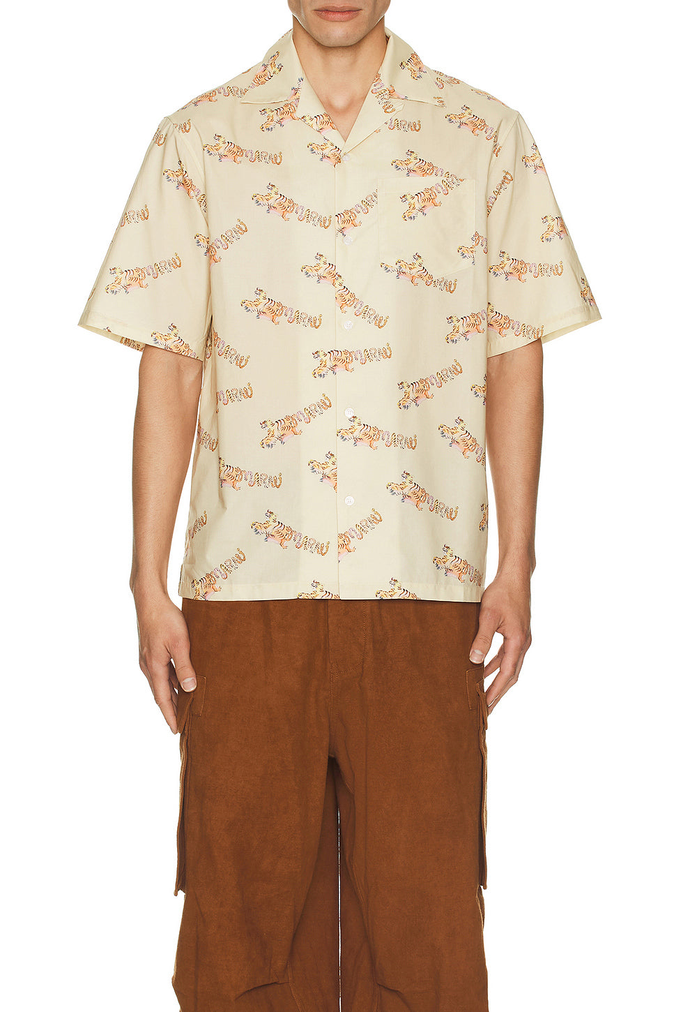 X Paloma Ferocious Curly Kitty Bowling Shirt