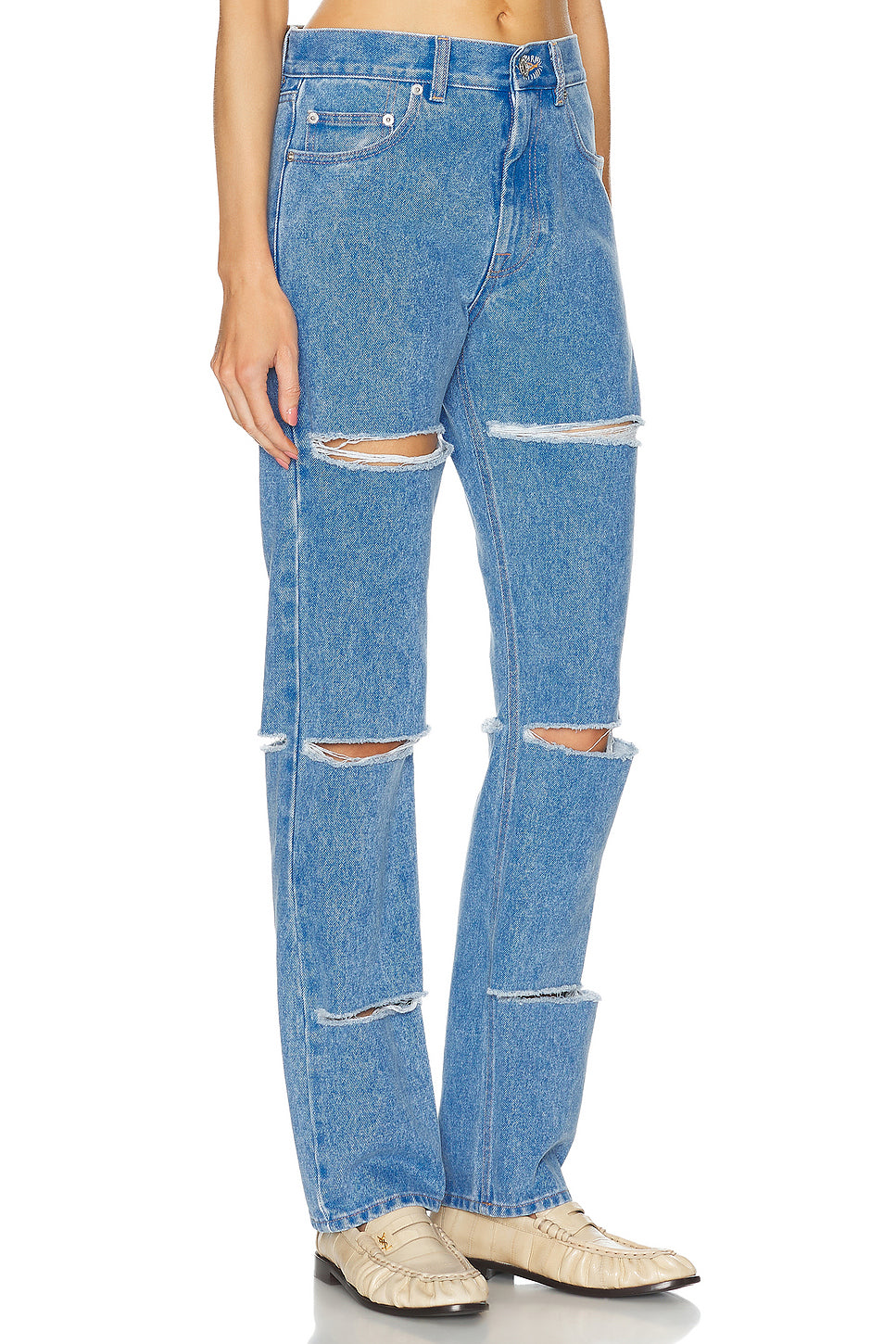 Distressed Straight Leg