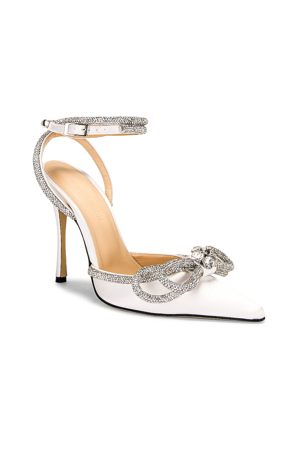 Double Crystal Bow High Heel