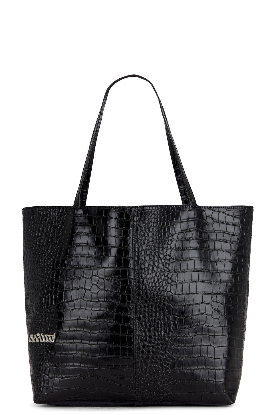 Metal Logo Stud Croc Tote
