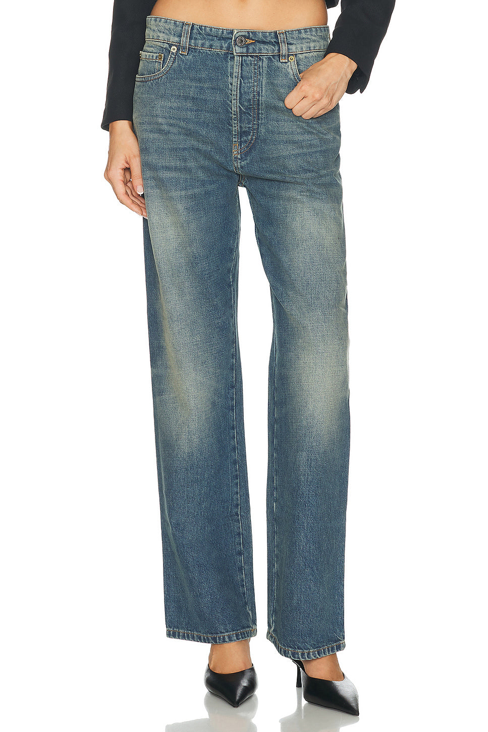Low Waisted Wide Leg
