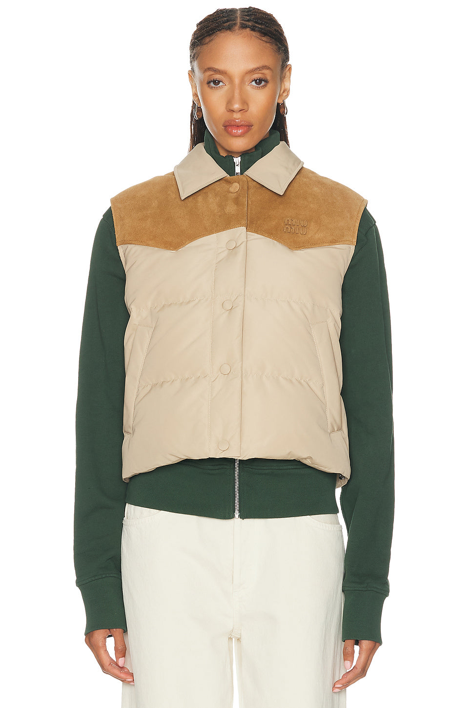 Tela Tec Piumino Pelle Vest