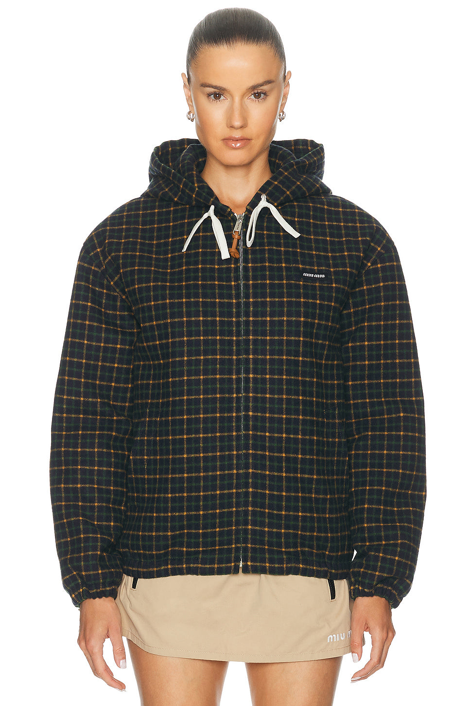 Check Color Padded Jacket