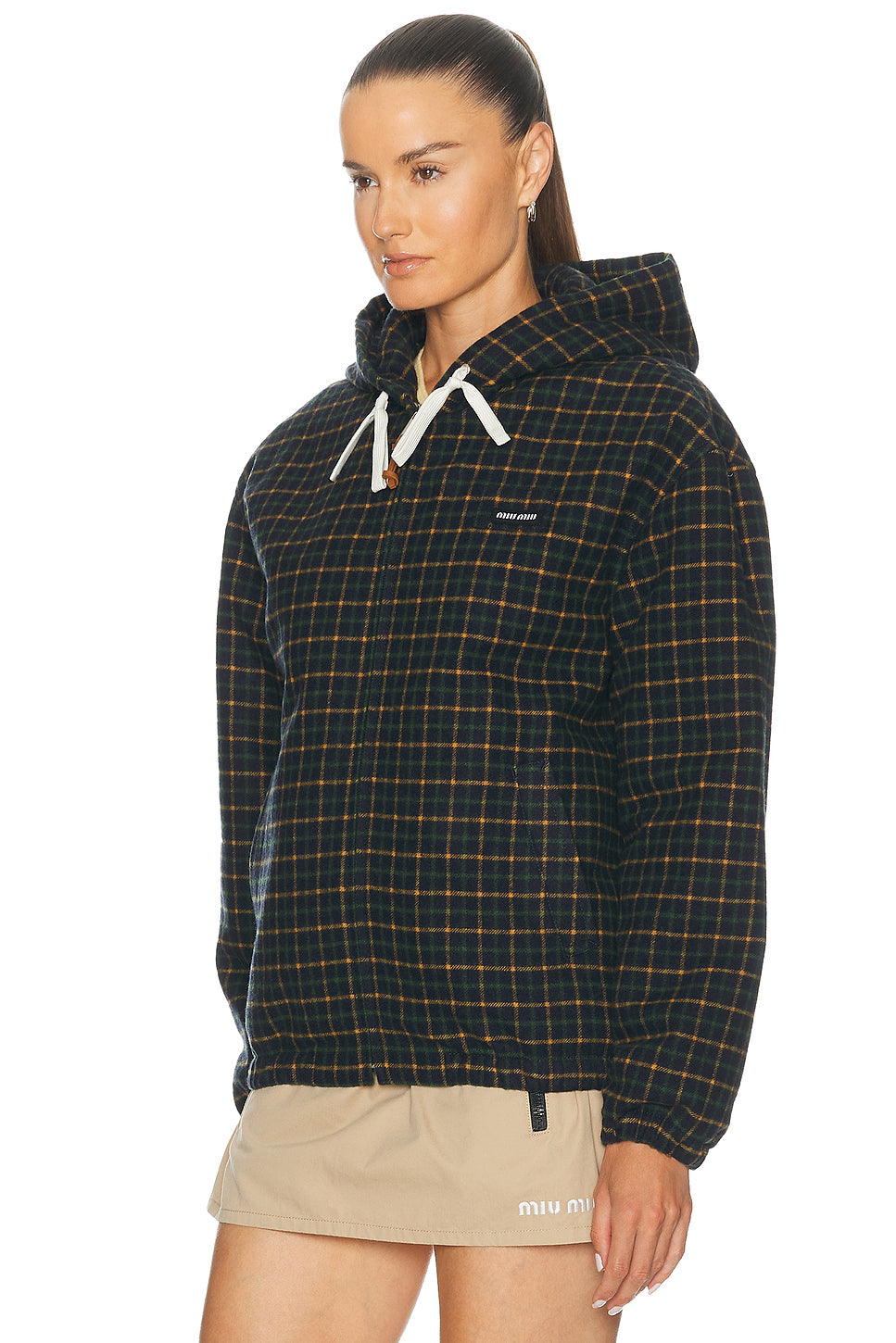 Check Color Padded Jacket