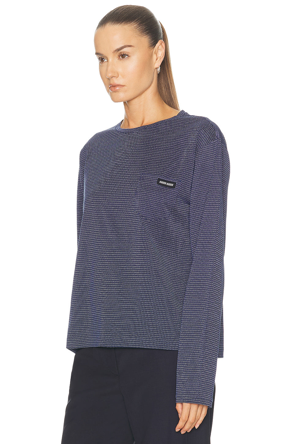 Jersey Jacquard Top