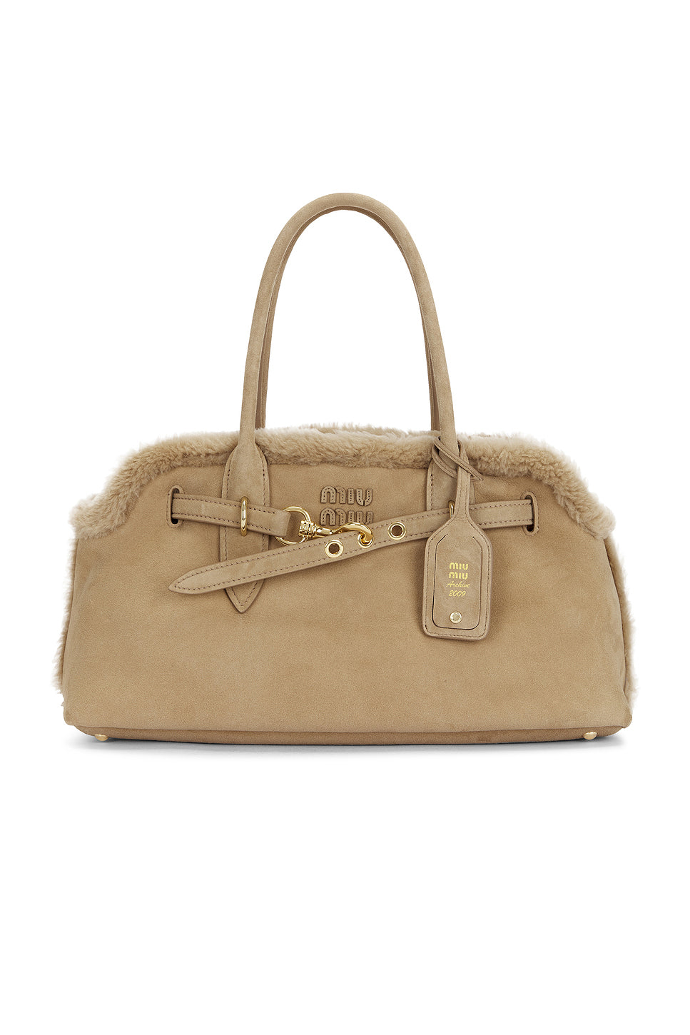 Aventure Camoscio Shearling Bag