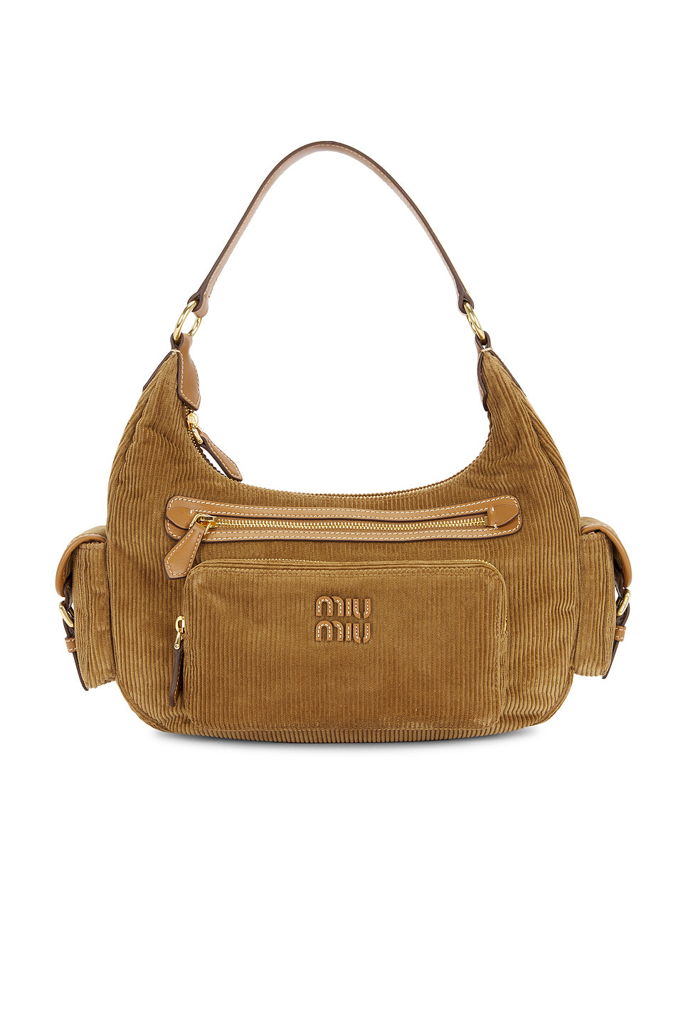Velluto Righe Shoulder Bag