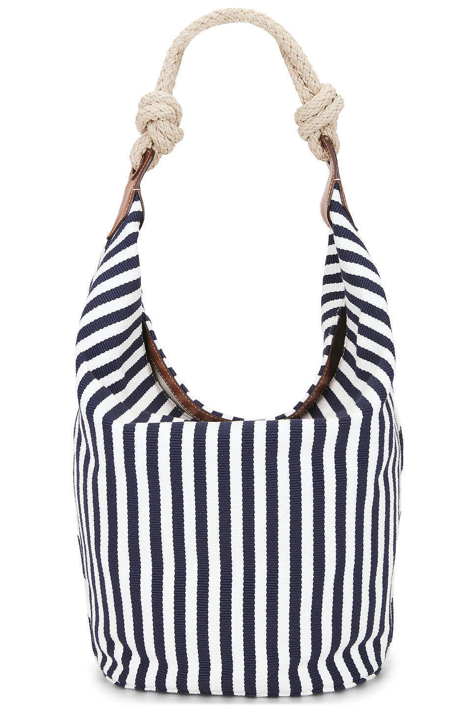 Cannette Righe Pelle Tote Bag