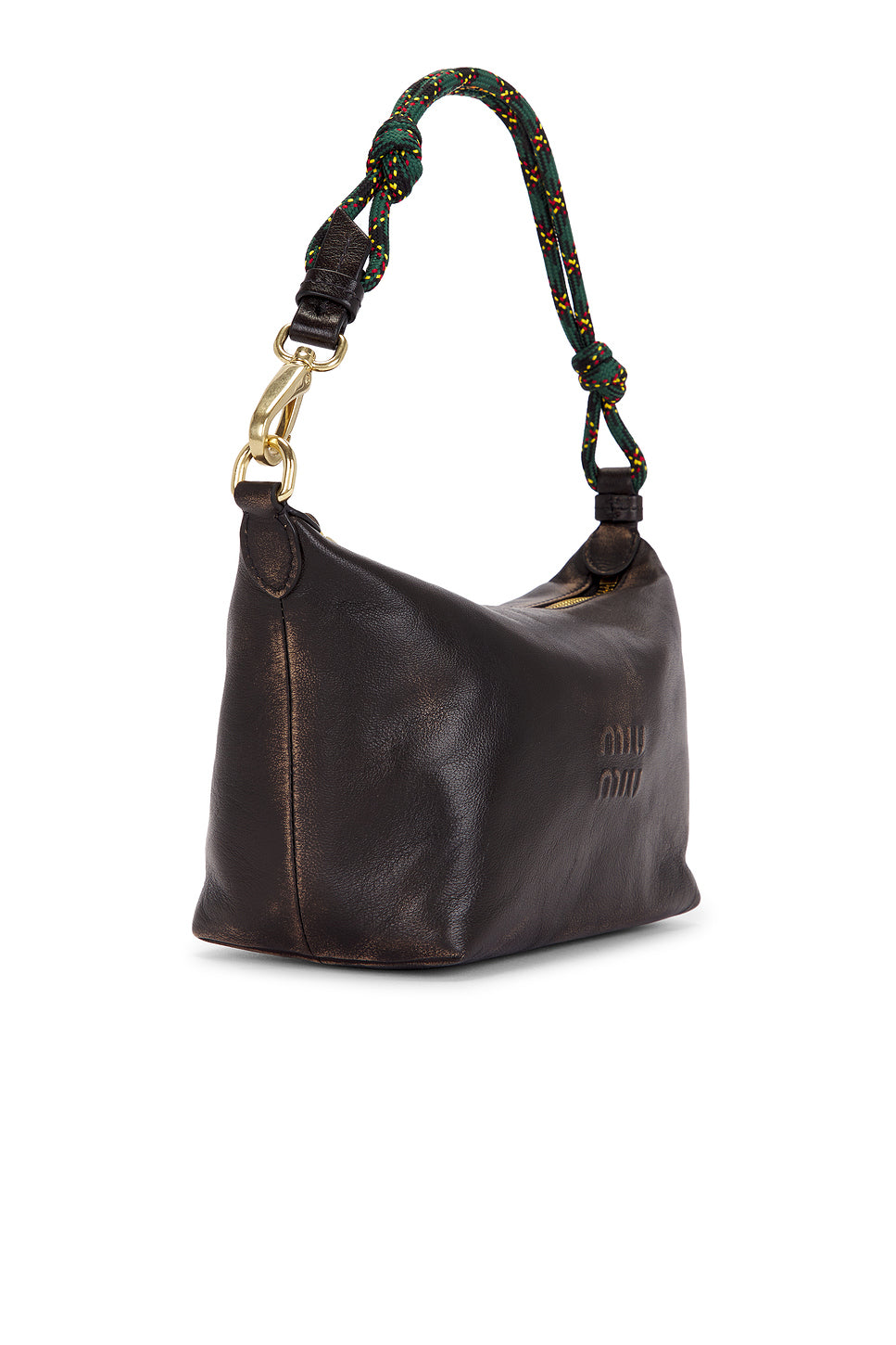 Nappa Old Nastro Tartan Top Handle Bag