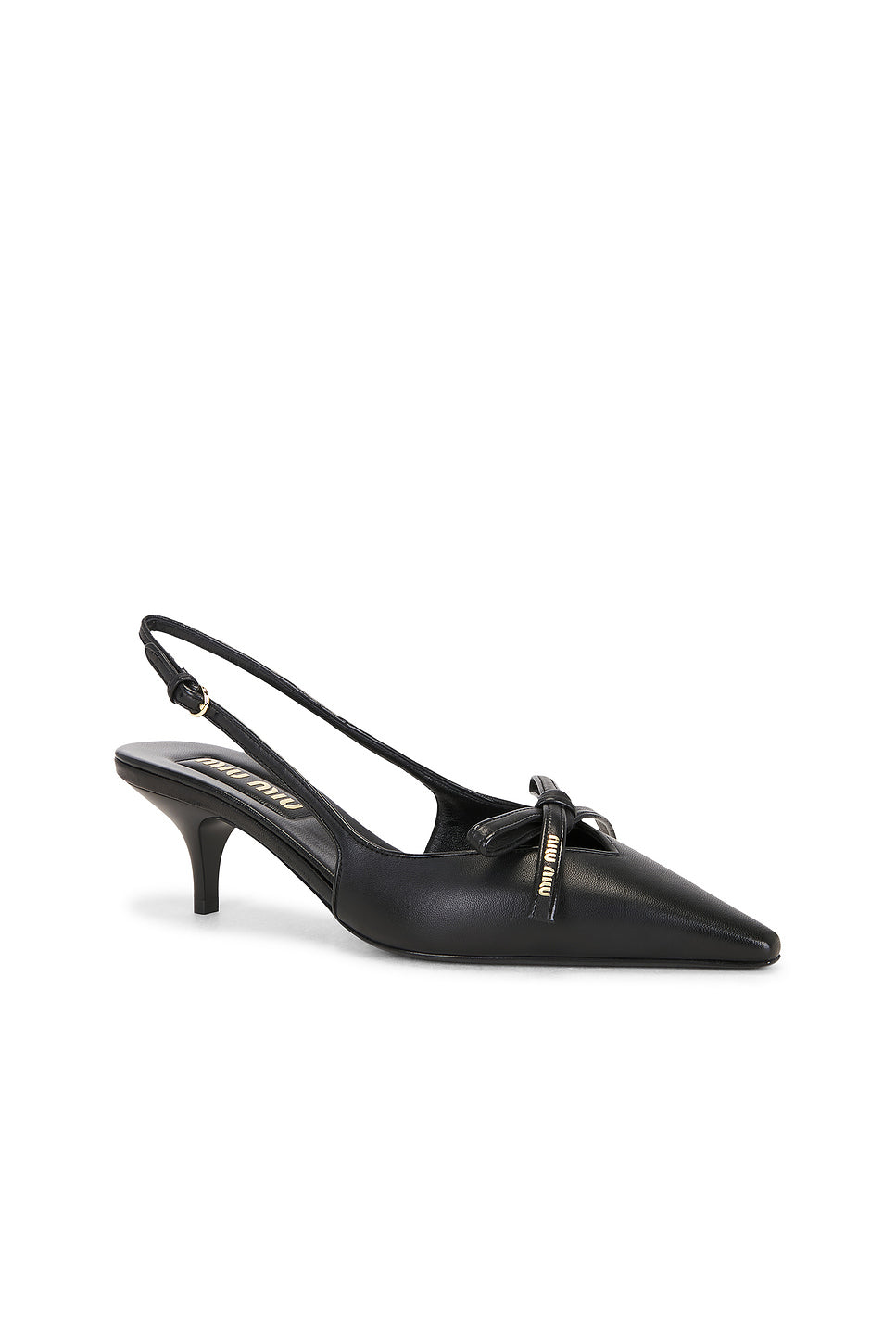 Nappa Bow Slingback Pump