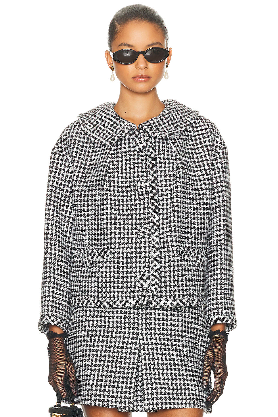 Gingham Tweed Jacket