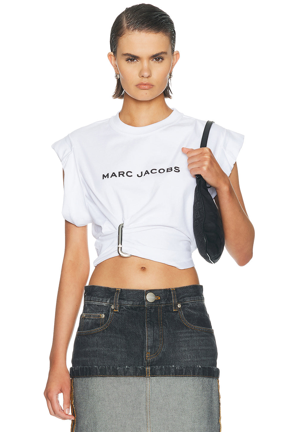 Pop J Marc Logo Drape Seam Tee
