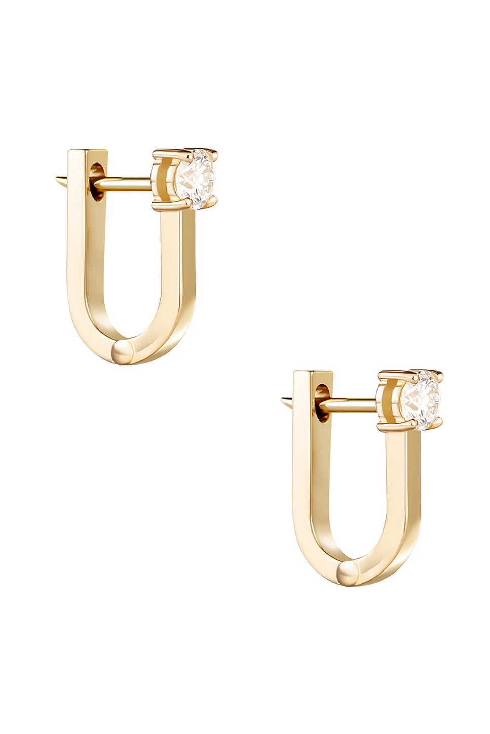 Aria U Huggie Hoop Earrings