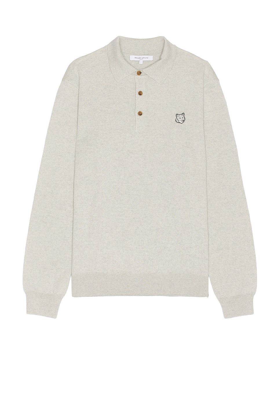 Bold Fox Head Patch Polo Jumper