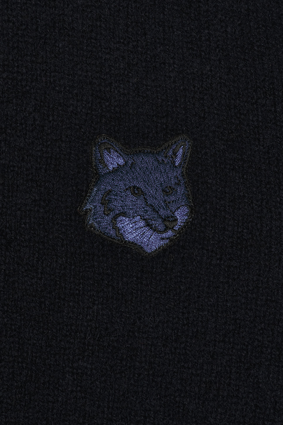 Bold Fox Head Patch Regular Sweater