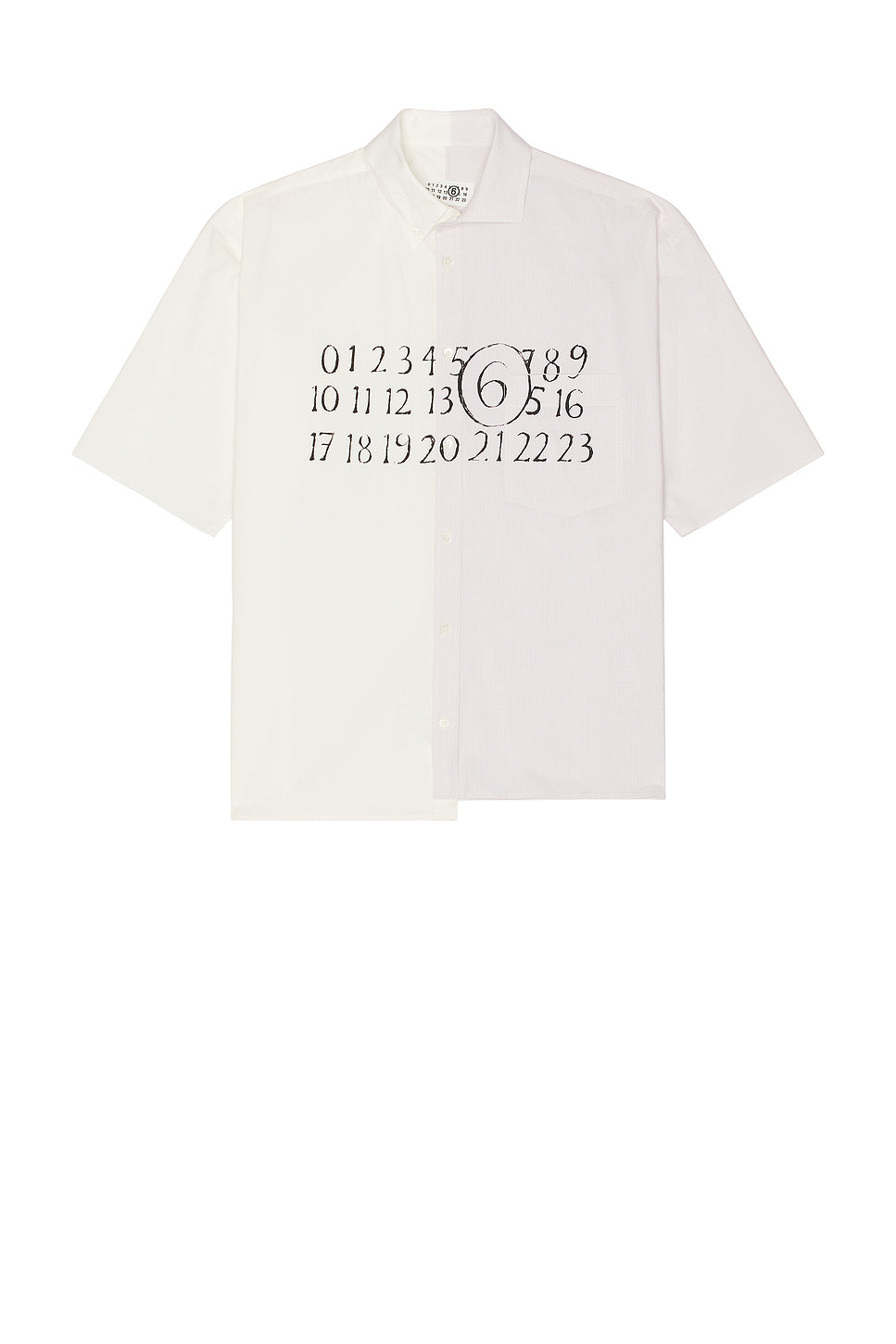 Button Down Numbers Shirt