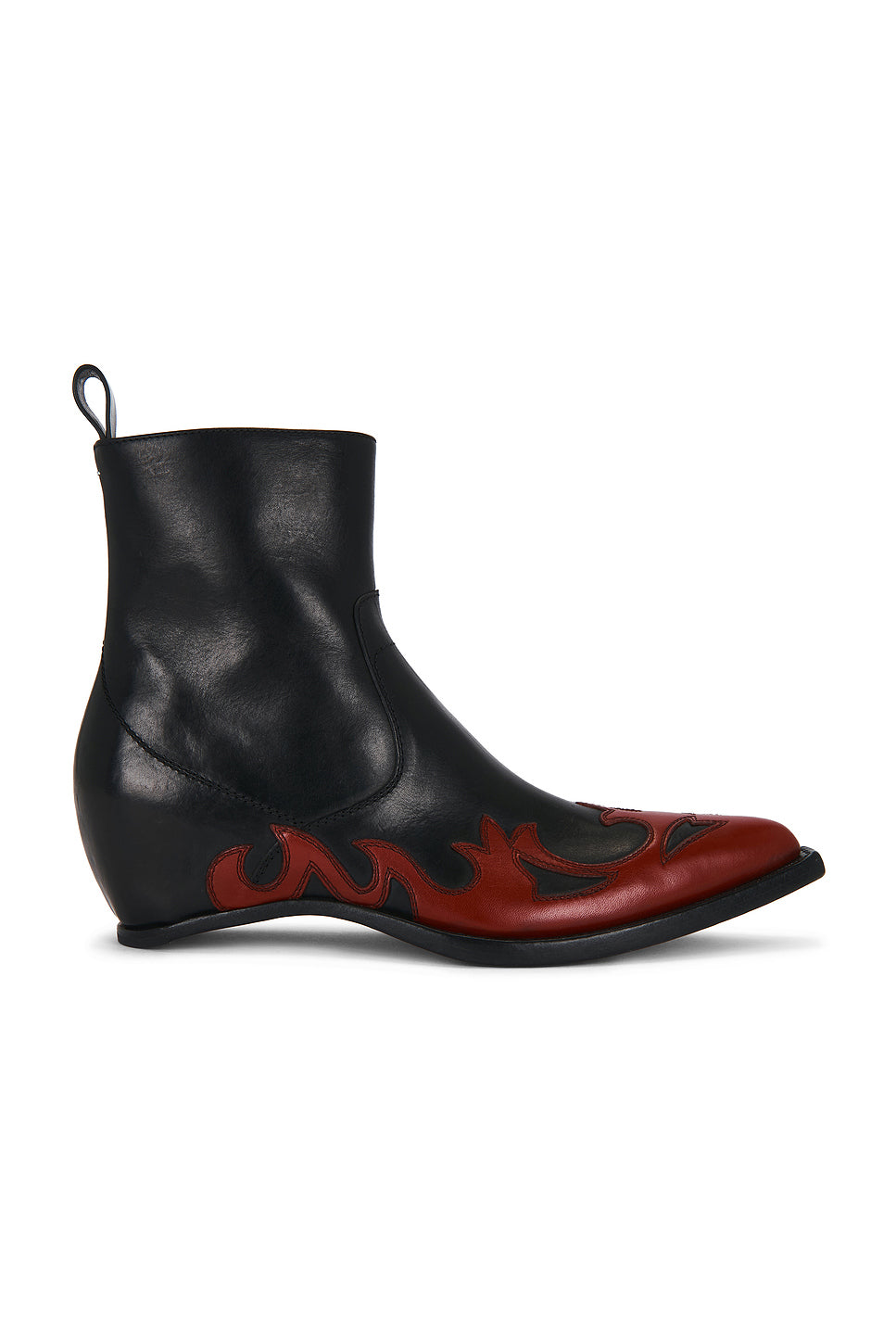 Heel-Less Western Flames Boots H45