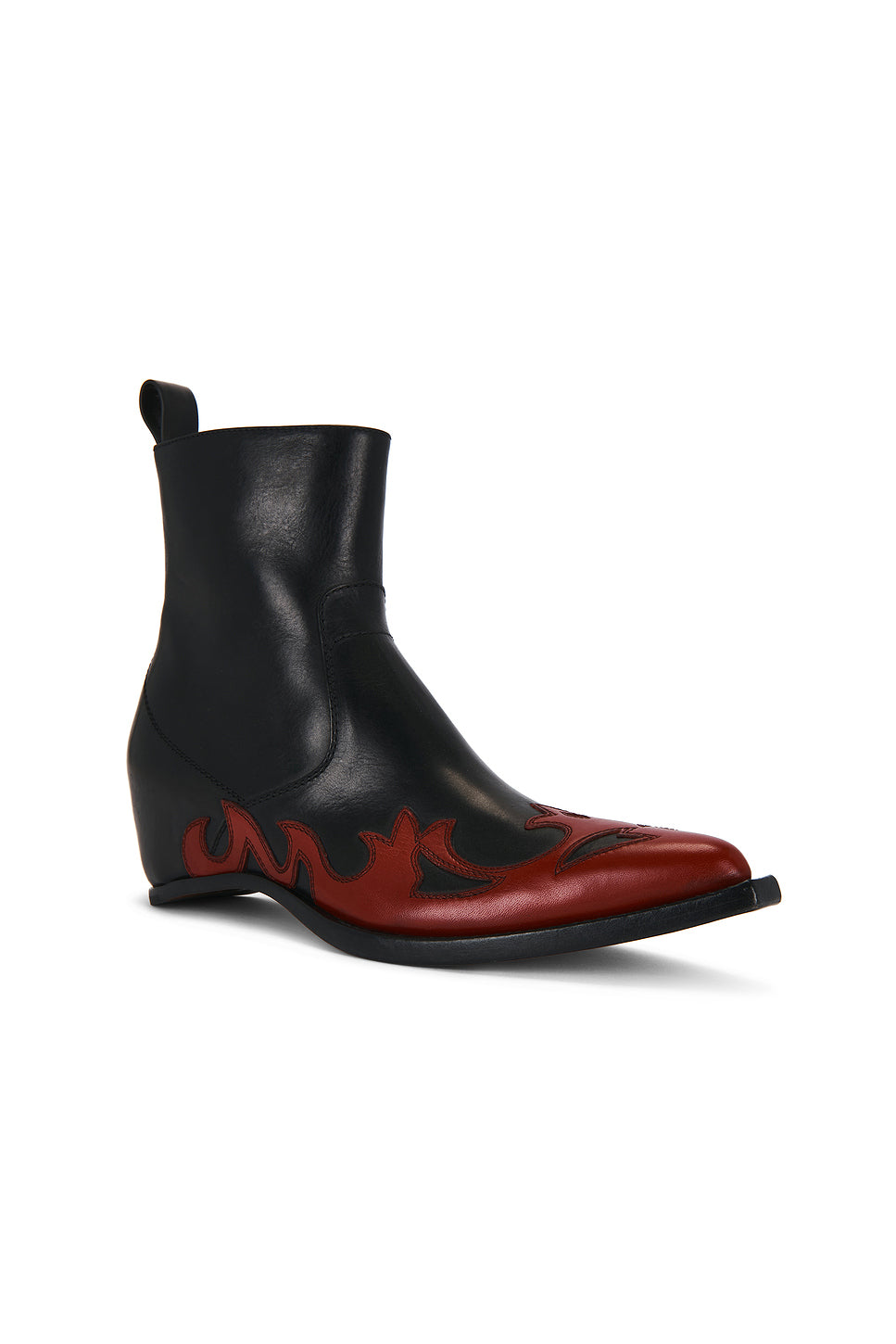 Heel-Less Western Flames Boots H45