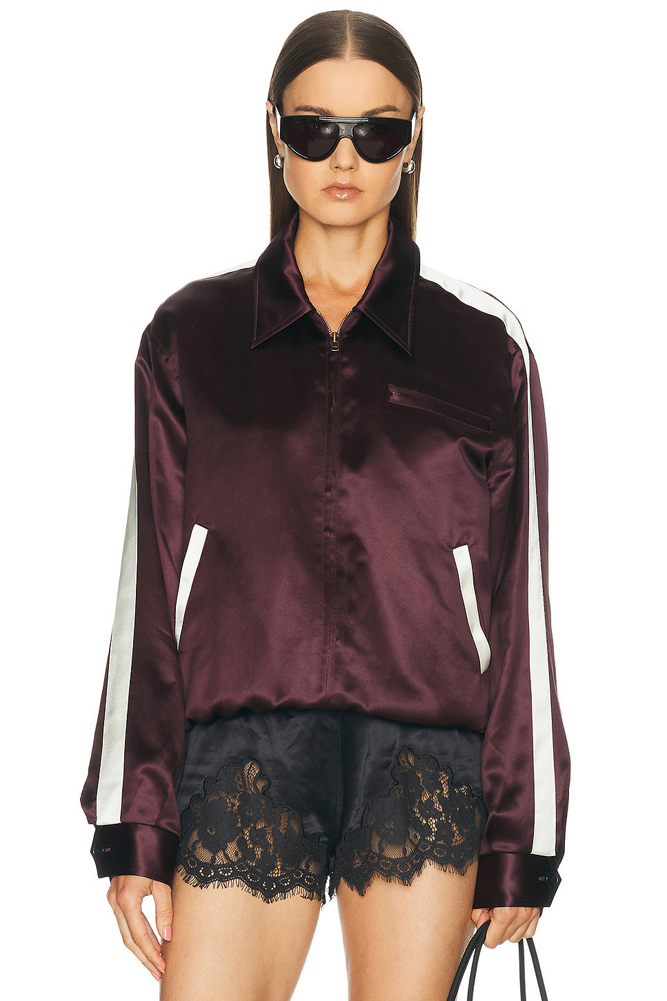 Satin Bomber Jacket