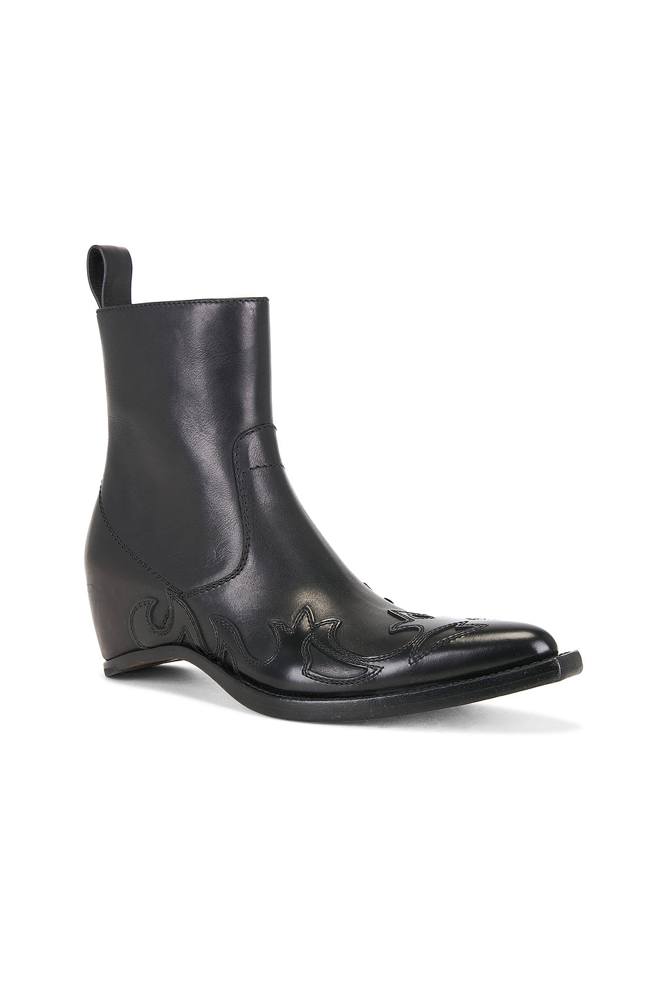 Heel-Less Western Flame Boot