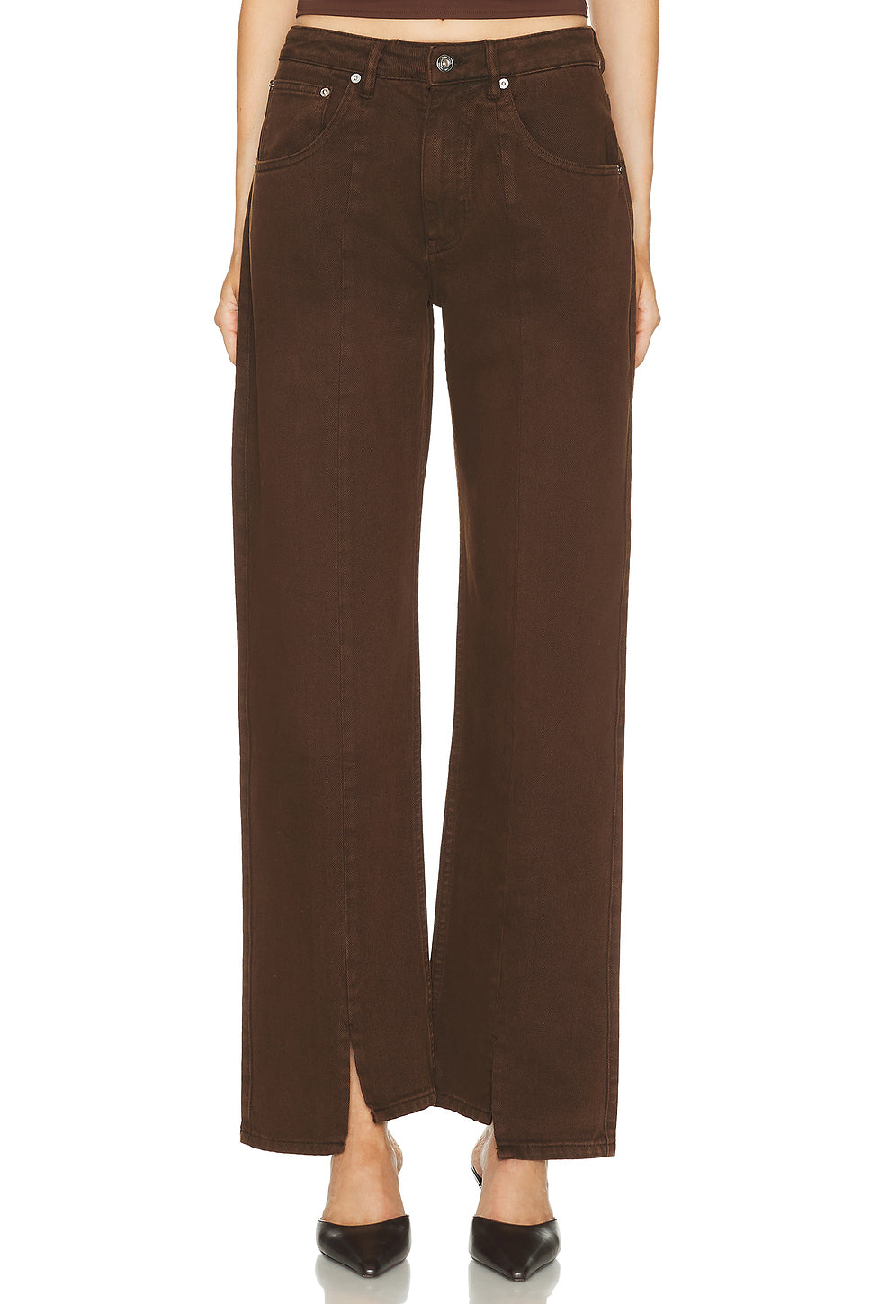 Split Hem Wide Leg