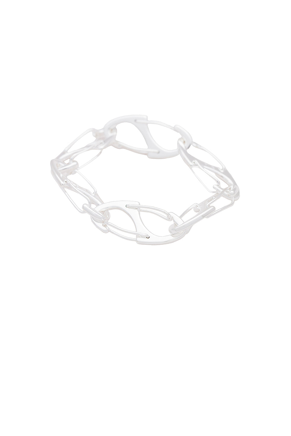 Silver Coated Bias Bracelet