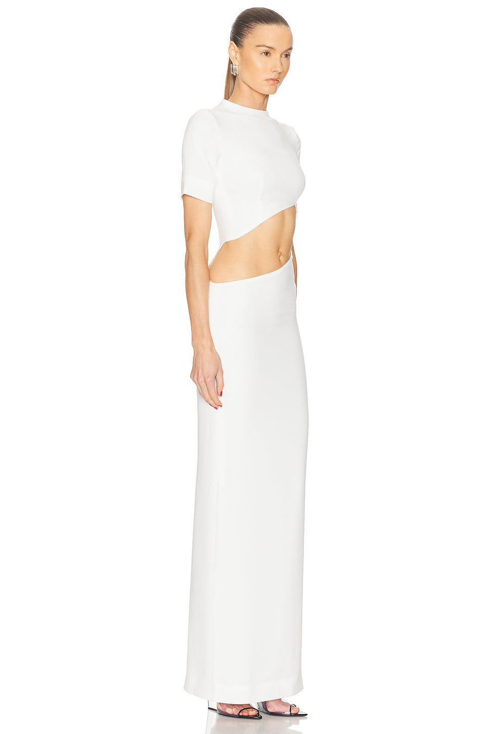 Short Sleeve Front Cutout Dress