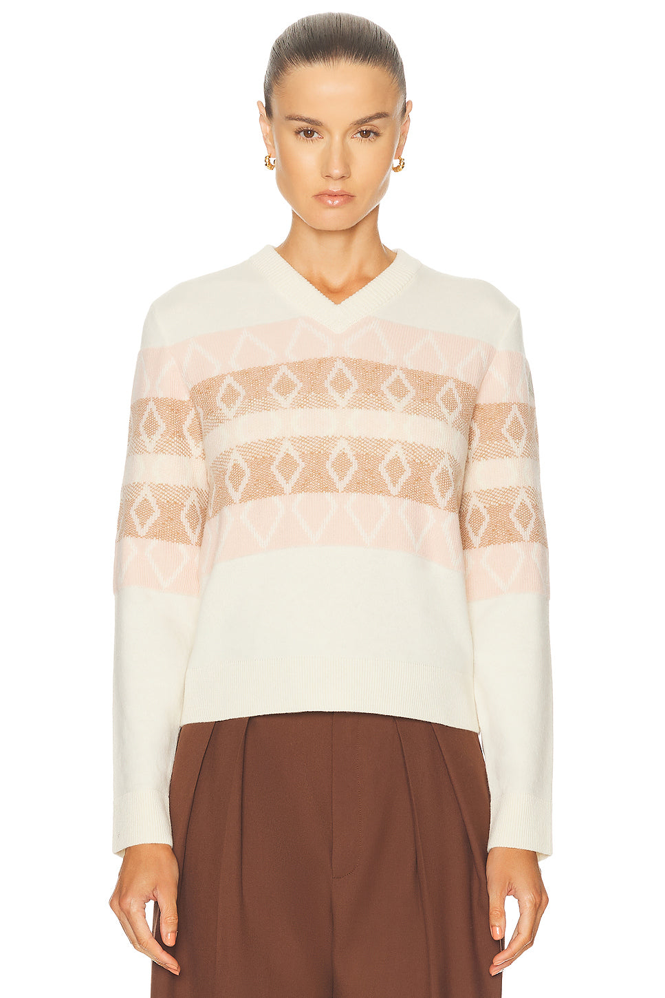 Long Sleeve V-neck Sweater