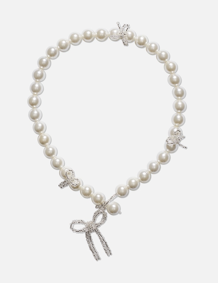 Mother of Pearl Bow Necklace