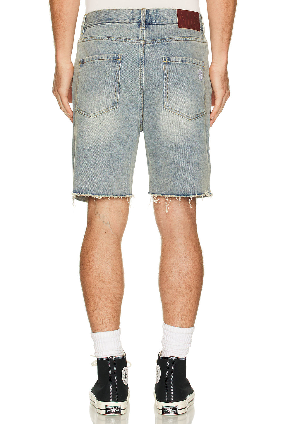 Distressed Denim Shorts