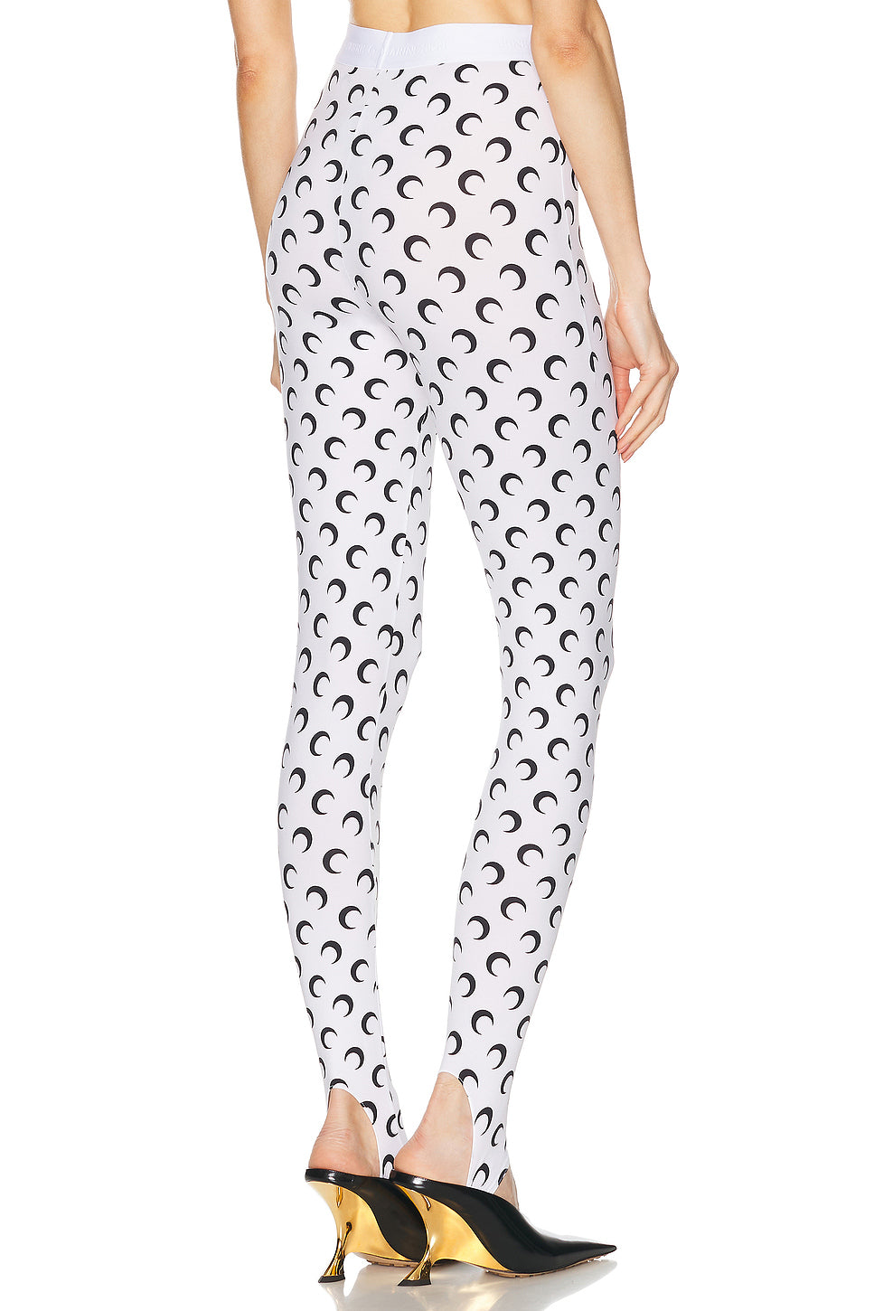 Moon Printed Jersey Stirrup Legging