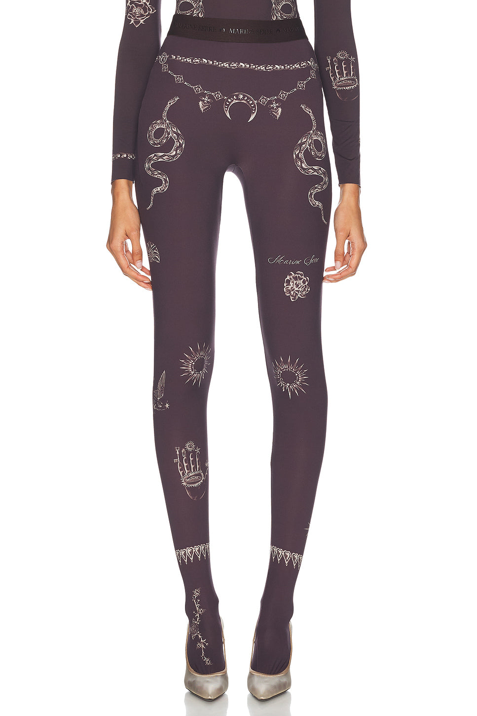 Tattoo Printed Jersey Legging