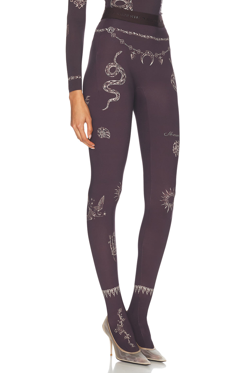 Tattoo Printed Jersey Legging