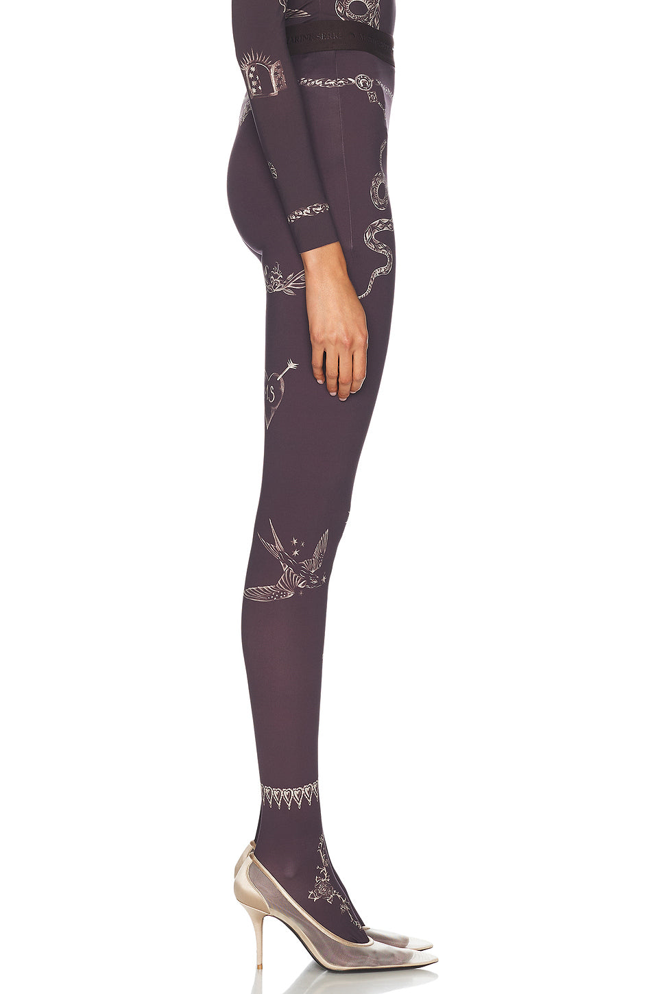 Tattoo Printed Jersey Legging