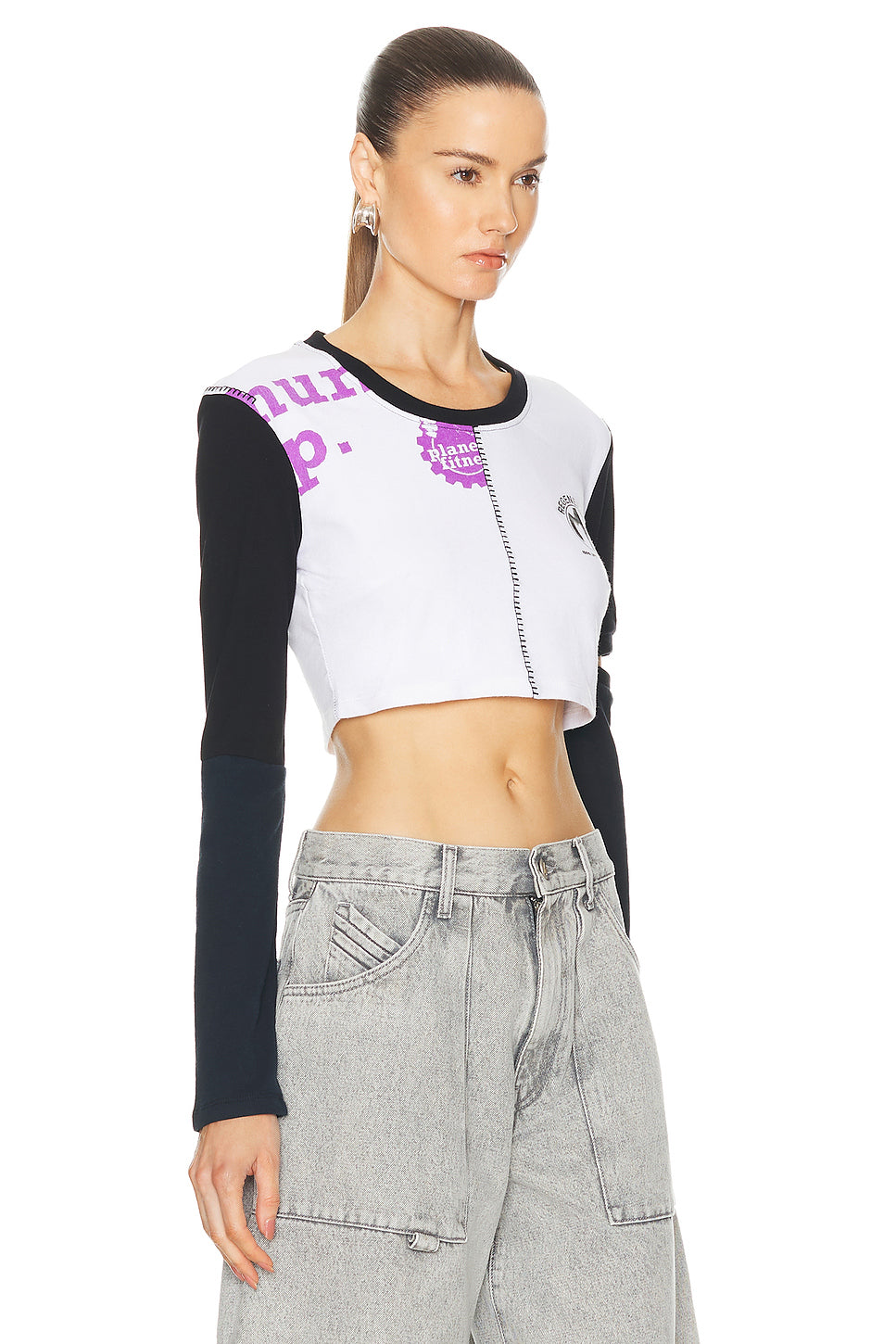 Regenerated Cropped Graphic Tee