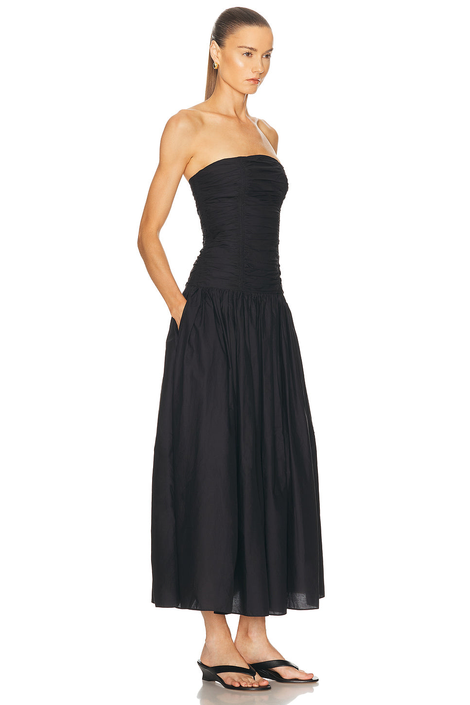 Strapless Drop Waist Dress