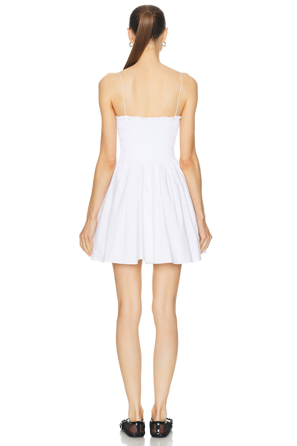 Shirred Bodice Mini Dress
