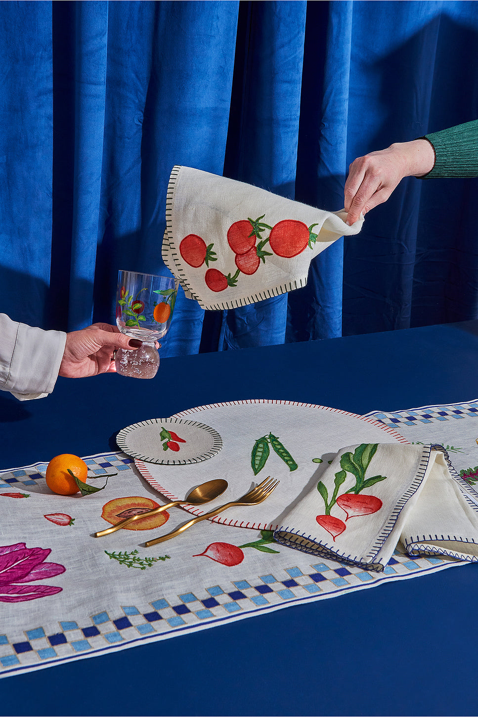 Linen Embroidered Napkins